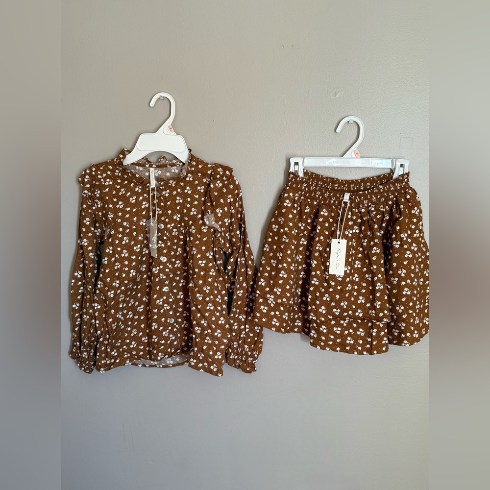 NEW Rylee+Cru Blouse & Skirt 10-12y